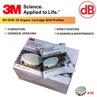 3M ORIGINAL 3311K-55 Organic Vapor Cartridge, Respirator / Mask Filter / 3M 3200