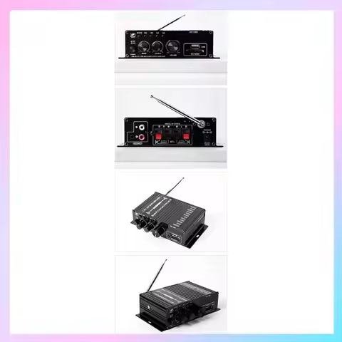 AB25-AK380 Bluetooth Amplifier Hifi Audio Karaoke 2 Channel Home Theater Amplifier Power Class D Amp