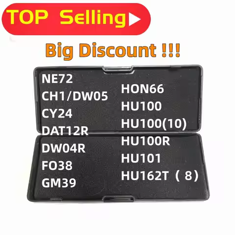 lishi 2 in 1 tool NE72 CH1/DWO5 CY24 DAT12R DW04 FO38 GM39 HON66 HU100 HU100(10) HU100R HU101 HU162T