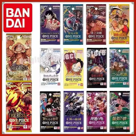 10 Packs Original Bandai One Piece Cards TCG Trading OPCG Japanese Full Series OP01-0P12 Replenish B