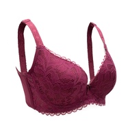 30 Degrees Queen Size Underwired Soft Thin Lace Full Cup Bra Cup C Cup Cup E with 4 Hook