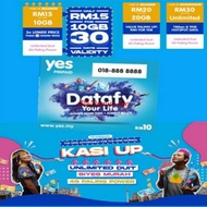 UNLIMITED YES 4G KASI UP UNLIMITED DATA & CALL