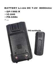 แบตเตอรี่ GP-1900  IC-240  A58s  ... Li-ion DC. 7.4V. วิทยุสื่อสาร