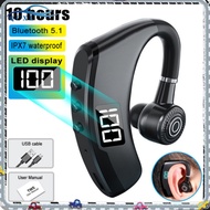 QCXL V9 Pro Wireless Bluetooth-compatible Headset Led Smart Display Business Handsfree Earhook Earphones With Microphone
