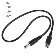 ✿ USB Power Boost- Line UsbC TypeC to DC9 12 15 20V Converter Adapter Cable TypeC DC5 5x2 5mmPlug fo