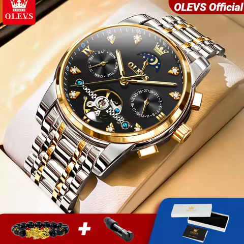 OLEVS 6678 Men's Automatic Watch Original Brand Mechanical Watch Waterproof Luminous Watches