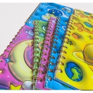 *1PIECE SPIRAL BINDER AESTHETIC NOTEBOOK (80,SHEETS) GALAXY SPIRAL DESIGN*