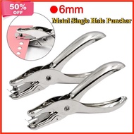 Metal Single Hole Puncher Stainless Steel Hole Puncher Circle Single Hole Punches Diameter 6mm