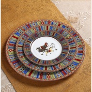 Dinner Plate Classic Horse Serving Plate Ceramic Plate Tableware