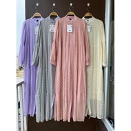 Delia brukat dress gamis import premium lfy delia maxi gamis mewah