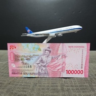 uang 100000 seri pilihan 000088 baru unc 2022 UAH