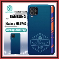 samsung galaxy m62 / f62 nillkin frosted shield hard case original tpu - samsung m62 peacock blue