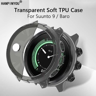 Soft Silicone TPU Watch Case For Suunto 9 Spartan Sport Wrist HR Baro SmartWatch Simple Transparent Protective Full Cover Shell - No Screen Protector