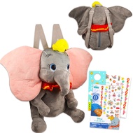 Beach Kids Dumbo Plush Toy Gift Set - Bundle with Deluxe Dumbo Plushie with Carrying Straps, Dumbo T