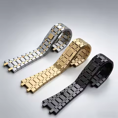 2026 new Watchband 26mm Men Women Full Stainless Steel Bracelet For AP ROYAL OAK 15400 26331 15500 W
