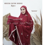 Ready !!! MUKENA DEWASA KATUN RAYON BORDIR SAFIRA JUMBO diskon