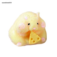  Hamster Squishes Toy Hamster Pinch Toy Cheese Hamster Squishy Toy Slow Rising Stress Relief Squeeze Toy for Kids Adults Cute Animal Sensory Fidget Toy Birthday Gift