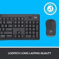 ★SG Ready Stock★ Logitech MK295 Silent Wireless Combo Comfort Compact Mouse Full Size Keyboard