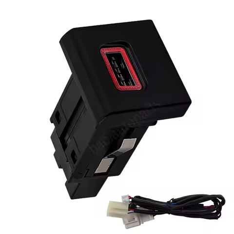 12V Car USB Fast Charger USB-A QC3.0 Red LED For VW Volkswagen Amarok MK1 2010-2016 Accessories Cent