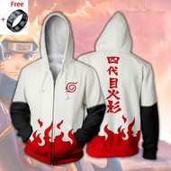 2024 Men's Unisex Printed Hokage Ninjia Cosplay Namikaze Minato Hoodie customization ❇ ✣ No.445