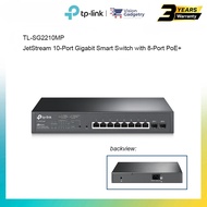 TP-Link TL-SG2210MP JetStream 10-Port Gigabit Smart Switch with 8-Port PoE+ PoE 2× Gigabit SFP Slots 150W