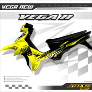 STRIPING STIKER MOTOR VEGA NEW STICKER VARIASI MOTOR YAMAHA VEGA R NEW DESAIN MOTIF MONSTER TERLARIS