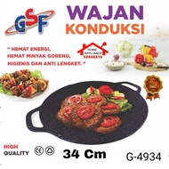 GSF 34 36 38 CM Non-Stick Marble Conduction Frying Pan 36 CM Electric/ - Non-Stick BBQ Grill