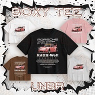 UNBR Men Boxy T-shirt PORSCHE 993 turbo RAUH-Welt BEGRIFF pink car vintage racing for auto enthu