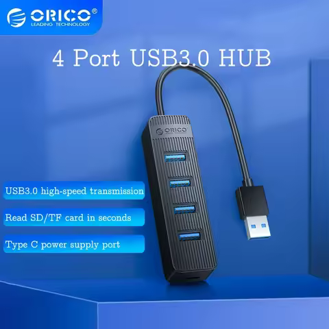 ORICO Usb Hub USB 3.0 HUB Mini Usb C Hub 3.0 USB Power Port High Speed Multi 4 Ports USB3.0 Splitter