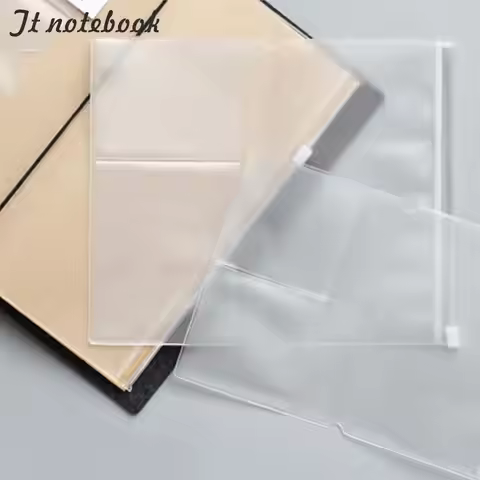 Transparent PVC Storage Bag for Traveler's Notebook Diary Day Planner Accessories Business Cards Not