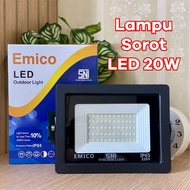 Lampu Sorot LED 20W / Outdoor / Tembak / Panggung / Lapangan / Taman - Putih