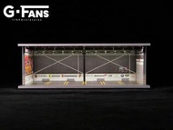 G-FANS 1/64 European Racing Garage Diorama with LEDs 場景模型