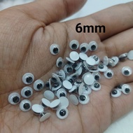 MATA DOLL EYES KOCAK EYES/ GOOGLE EYES 6mm 50pcs