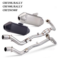 Full Exhaust System For Honda CRF300 CRF250 CRF300L Akrapovic Muffler Off-Road Modified Exhaust Pipe