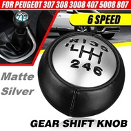 6 Speed Gear Shift Knob for Peugeot 307 308 3008 407 5008 807 Partner B9 Tepee Citroen C3 A51 C4 C4 