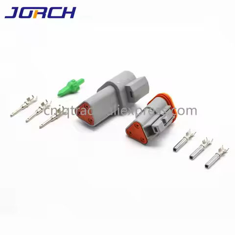 5 Sets 3pin Deutsch DT Waterproof Male Female Electrical Connector Plug DT04-3P DT06-3S With Termina