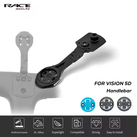 BERIJIE Out Front Aluminum Alloy Computer Mount For Metron 5D ACR Integrated Handlebar For Gopro/Gar