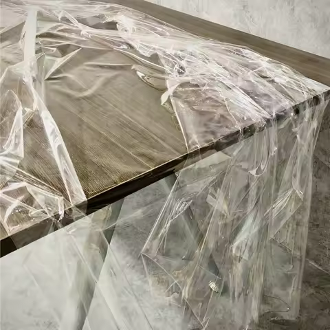 Fully Transparent TPU Fabric Clothing Raincoat Film Waterproof Bag Designer's Fabric Excellent PVC M