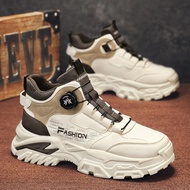 Nanjiren | Giày Thể Thao Cổ Cao Đế Dày Có Nút Xoay Lót Len Ấm