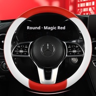 Leather PU Waterproof Tear Resistant Car Steering Wheel Cover Applicable to Specific Car Models Yaris Santafe Vezel