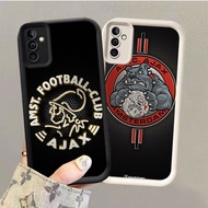 GK-3 Ajax Black and White Silicone Casing for Samsung A26 FE A17 S25 M17 A25 A35 S24 A34 A24 Ultra 5