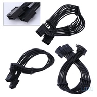 LIDU1 for RTX4000 Series 2x 8Pin Female to PCIE 5 0 12+4 16Pin Video Card Cable 12VHPWR PCIE 5 0 Str
