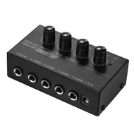 4 Channel Audio Mixer High Sound Quality Mini Stereo Equalizer DJ