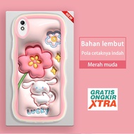 Jasouwe Redmi 6 6A 7 8 8A K40S 9A 9C 10A 9T 10C 10 5G Phone case Cinnamon roll pattern 3D colorful w