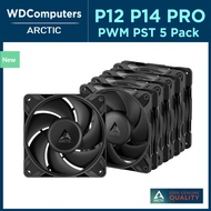 ARCTIC P12 Pro PST - 5 Pack P14 Pro PST - 5 Pack 120/140mm Computer Case Radiator Fan Daisy Chain