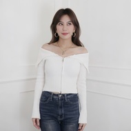 Varsche - Luna Top | Knitted Off shoulder Top| Off shoulder top | Sabrina Top | Off shoulder Knit Sw