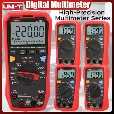 UNI-T UT61E+ UT61D+ UT61B+ UT33A UT33B UT33C UT33D Plus Professional Digital Multimeters True RMS Au