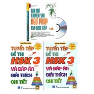 Combo 3 sách Bộ đề tuyển tập đề thi năng lực Hán Ngữ HSK 3 và đáp án giải thích chi tiết +
