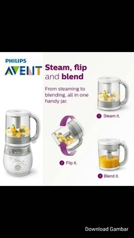 philips avent 4in1 steam blend defrost reheat mesin blender makanan