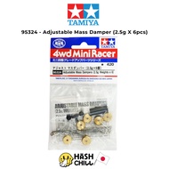 Tamiya 95324-Adjustable Mass Damper (2.5g X 6pcs) Mini 4 WD